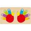 Puzzle Goki drevené puzzle na doske - ruky (4013594578752)
