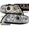 Tuning-tec PREDNÉ SVETLOMETY ANJELSKÉ OČI CHROME pasujú na AUDI A6 05.97-06.01