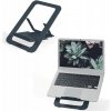 Chladiaca podložka pod notebook LEITZ ERGO Aluminium Ultra-Flat Adjustable Laptop Stand, šedá (63460089)