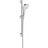 Hansgrohe Croma Select E - Sprchová súprava Vario EcoSmart 9 l/min 0,65 m, biela/chróm - 26583400