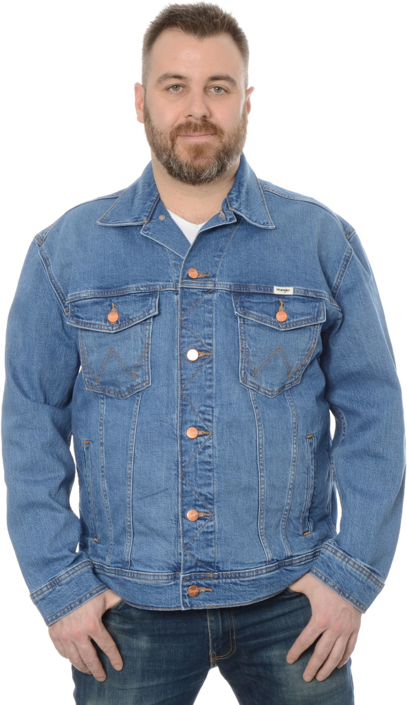 Wrangler Anti Fit Blue Eyes džínsová bunda modrá W459DNY96