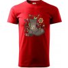 Stará topánka 50 - Klasické pánske tričko vyššej gramáže - 4XL ( Červená )