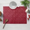 Biante Teflónové prestieranie na stôl TF-036 Venezia vínovo červené 30x40 cm
