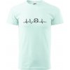 EKG baseball loptička - Klasické pánske tričko vyššej gramáže - XL ( Frost )
