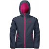 Juniorská mikina Jack Wolfskin FOURWINDS JACKET KIDS šedo-ružová 152