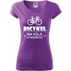 Dámske tričko Bicykel ma volá (Darček pre cyklistku)