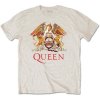 Queen Tričko Classic Crest Unisex Sand M