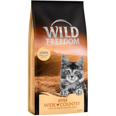 6,5 kg Wild Freedom granuly Kitten Wide Country - hydinové