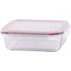 MagicHome Doza BSG2 1,5 l 22x17x7 cm obdĺžniková borosilikátové sklo/PP Clip