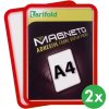 Tarifold Magnetické vrecko A4, 2ks, červená