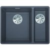 Blanco SUBLINE 340/160 F InFino sivá skála drez vľavo