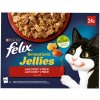 Felix Sensations Jellies hovädzie, kuracie, kachna, jahňacie 24 x 85 g