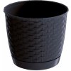 Prosperplast Kvetináč Ratolla Round 19,0 cm, antracit