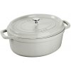 Kastról COCOTTE 23 cm, oválny, biely, liatina, Staub