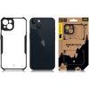 AppleMix Kryt TACTICAL Quantum Stealth pre Apple iPhone 13 - odolný - plast / guma - priehľadný / čierny