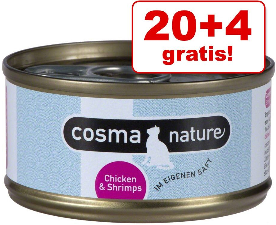 Cosma Nature tuniak a krevety 24 x 70 g