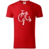 Cycle bicykel - Tričko z organickej bavlny - M ( Červená )
