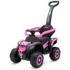 BABY MIX Detské Elektrické Odrážadlo Baby Mix Ruggy S Vodiacou Tyčou Ružové *Akcia