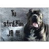 Pozorpes.sk, výstražná tabuľka (Cane corso)
