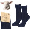 Bezšvové ponožky z jahňacej vlny Art. 0251 36-38 NÁMORNÍCKA MODRÁ