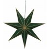 Vianočná dekorácia hviezda, 18 × 60 cm, zelená, 1181463