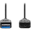 NEDIS kabel USB 3.0/ zástrčka USB-A - zástrčka USB-Micro B/ černý/ 50cm CCGL61500BK05