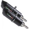GPR Dvojitá koncovka výfuku Slip - on GPR FURORE D.83.FUNE Matte Black including removable db killers, link pipes and catalysts