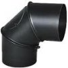 Dymové koleno Čierne Ø160mm Regulovatelné