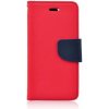 Fancy Knižkový Obal HUAWEI P20 červený-navy