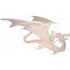 Woodcraft Drevené 3D puzzle Drak a rytier M042