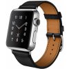 eses Kožený remienok pre Apple Watch - Čierny 42mm, 44mm, 45mm, 49mm