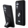 Karl Lagerfeld Saffiano Grip Stand Metal Logo Samsung Galaxy S24+ čierne