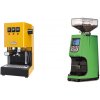 Gaggia New Classic EVO, yellow + Eureka Atom 60, kawasaki green