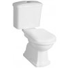 KERASAN - RETRO WC kombi, zadný odpad, biela-chrom WCSET02-RETRO-ZO