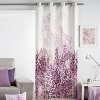 Matějovský Dekoračný záves Lilac, 100% BAVLNA, s kruhmi 140x260cm