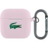 Lacoste Croc Logo silikónový obal s karabínou pre AirPods 4 - ružový 57983127818 - možnosť vrátiť tovar ZADARMO do 30tich dní