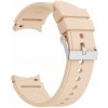 eses Silikonový řemínek pro Samsung Galaxy Watch 4, 5, 6, 7 - Béžový, 20 mm