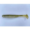 FISHUP U-Shad 10,16cm (8ks), #202 - Green Pumpkin/Pearl Plastová nástraha
