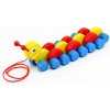 Teddies húsenica ťahacie farebná 27cm v krabičke