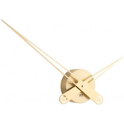 Dizajnové nástenné hodiny Future Time FT9650GD Hands gold 60cm