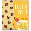 Weleda Měsíčkový kojenecký krém 75 ml + kojenecká kúpeľ 200 ml + kojenecký olej 200 ml + Bavlněná plena s potiskem darčeková sada