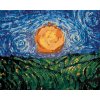 Maľovanie podľa čísel Slnko na oblohe podľa Van Gogha, 80x100 cm, bez rámu a bez vypnutia plátna (6056852)