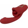 EIS Passion Lips - vibrátor na G-bod s lízajúcou funkciou - červený