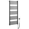 Sapho Sapho, METRO-E elektrické vykurovacie teleso, rovné, 500x1340 mm, 500 W, čierna matná, ME513B