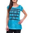 Horsefeathers feathers top washed blue