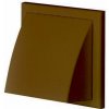 VENTS vývod s digestorom s klapkou 187 x 101 mm 125 mm hnedý