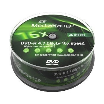 Mediarange DVD-R 4,7GB 16x, 25ks