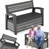 Záhradná truhlica/lavica Keter Deco Garden 227L, sivá farba Storm