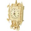 Woodcraft Drevené 3D puzzle hodiny kyvadlové