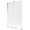 Mexen Velar, 2-krídlová posuvná vaňová zástena 120 x 150 cm, 8mm sklo námraza, chrómová, 896-120-000-31-01